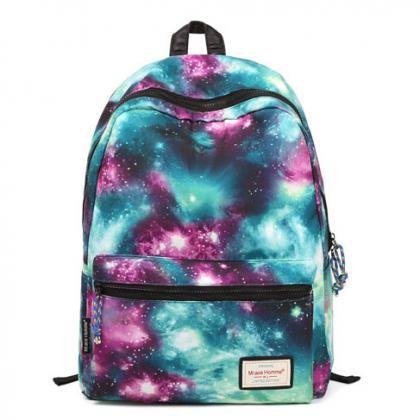 Galaxy Colorful Couple Waterproof Backpack on Luulla