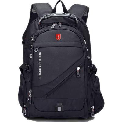 Nylon Oxford Bag Waterproof Black Large Multi-functional Camping Travel Backpack
