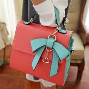 Elegant  Bow Handbag&shoulder Bag-red