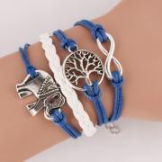 Fresh Life Tree Elephant Infinity Bracelet