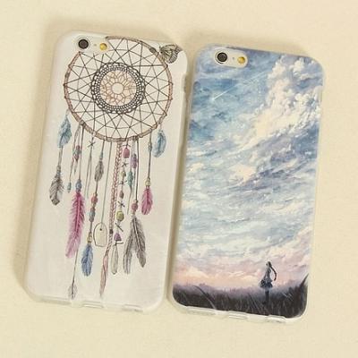 Cool Chime Blue Sky Silicone Iphone 6  Case