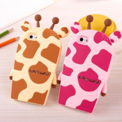 iPhone 6 Case, Cute Cartoon Giraffe Silicone IPhone 4/4s/5/5s/6/6s Case