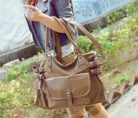 Fashion Brown Belt Handbag&Shoulder Bag on Luulla