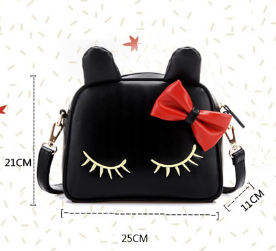 Cute Cat Bow Mini Shoulder Bag on Luulla