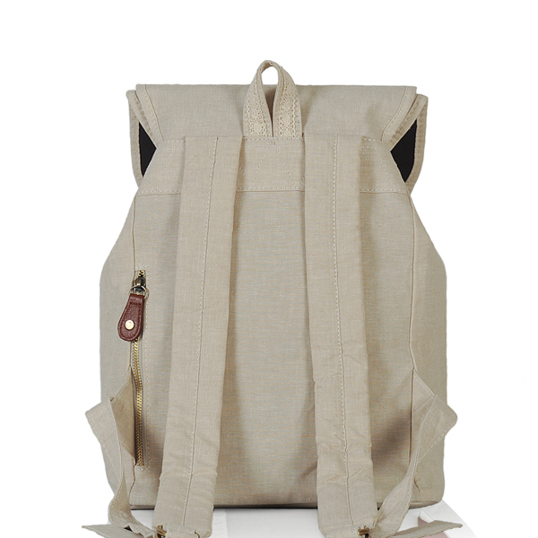 Solid Lace Drawstring Double Hasp Backpack on Luulla