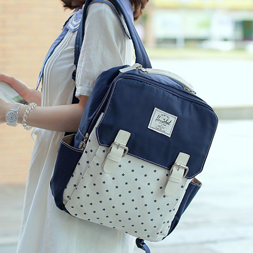 Resh Mori Girl Mixed Colors Star Backpack on Luulla