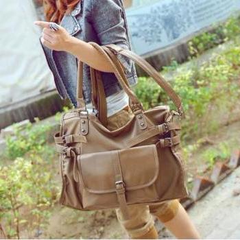 Fashion Brown Belt Handbag&shoulder Bag on Luulla