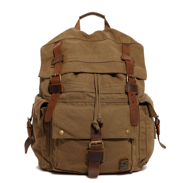 Buckle Canvas Backpacks Men Rucksacks on Luulla